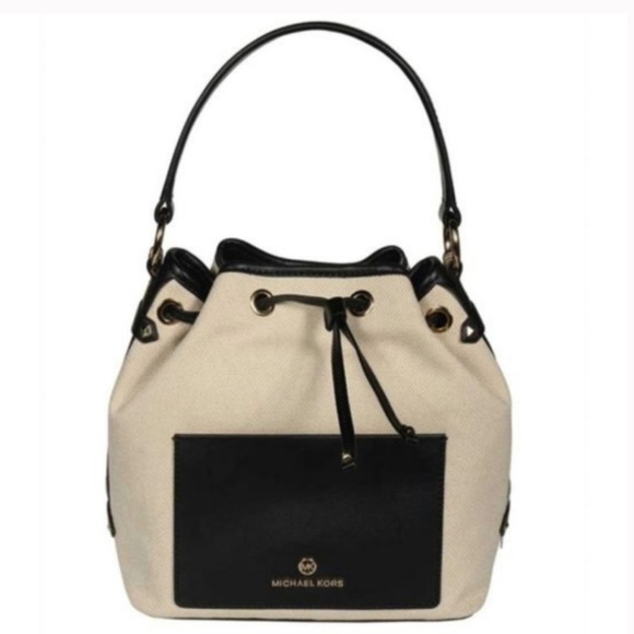 Price firm MICHAEL KORS Maeve Medium Canvas Bucket Bag - Picture 4 of 11